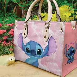 Stitch Leather Handbag And Wallet, Stitch Shoulder Bag, Stitch Movie Fan Gift