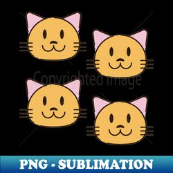 cat face - PNG Transparent Sublimation Design - Bold & Eye-catching