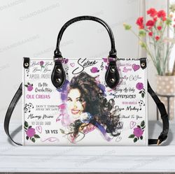Selena The Series Music Leather Bag hand bag, Selena Woman Handbag, Selena Lovers Handbag