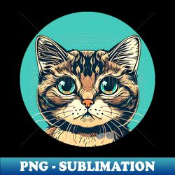Happy Colorful Cat Face Surprise - Love Cats - Professional Sublimation Digital Download - Perfect for Sublimation Mastery