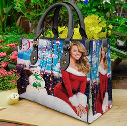 Mariah Carey Leather Bag,  Mariah Carey Lovers Handbag,  All I Want For Christmas Is You Handbag