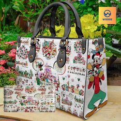 Mickey and Friend Women Leather Bag Handbag, Mickey Women Bag and Purses, Mickey Lovers Handbag