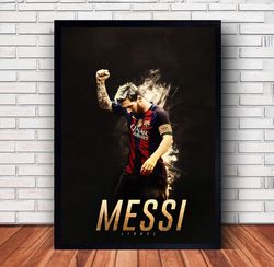 Lionel Messi Poster Canvas Wall Art Family Decor, Home Decor,Frame Option