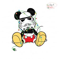 Disney Mickey Mouse Stormtrooper Christmas Light SVG File