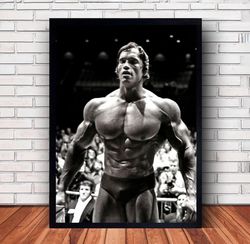 Arnold Schwarzenegger Poster Canvas Wall Art Family Decor, Home Decor,Frame Option-2