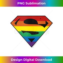 DC Comics Pride Superman Rainbow Logo Tank Top - Urban Sublimation PNG Design - Chic, Bold, and Uncompromising