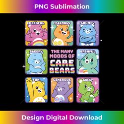 care bears vintage classic the many moods of care bears long slee - futuristic png sublimation file - spark your artistic genius