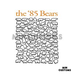Unique The 85 Bears NFL Chicago Bears SVG Design File