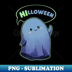 cute halloween ghost hi - children gift - elegant sublimation png download - unleash your creativity