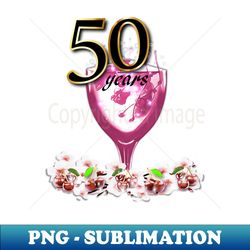 50 Years Celebration - Premium Sublimation Digital Download - Bold & Eye-catching