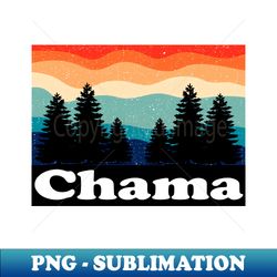 Chama New Mexico Retro - Artistic Sublimation Digital File - Unleash Your Creativity