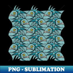 escher fish pattern ii - instant sublimation digital download - unleash your creativity