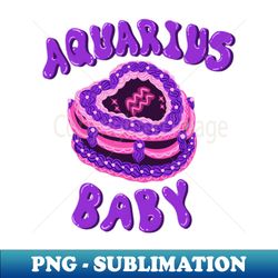 aquarius baby cake - premium png sublimation file - create with confidence