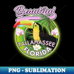 Beautiful Tallahassee florida travel logo - Retro PNG Sublimation Digital Download - Bring Your Designs to Life