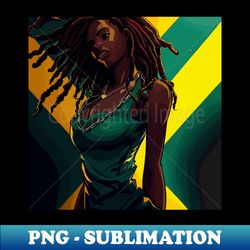 Rasta jamaica woman - Signature Sublimation PNG File - Perfect for Creative Projects