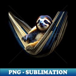 Sloth in a Hammock - Instant PNG Sublimation Download - Vibrant and Eye-Catching Typography