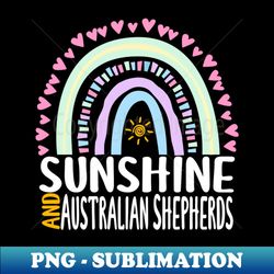 Australian Shepherds - PNG Transparent Sublimation File - Bring Your Designs to Life