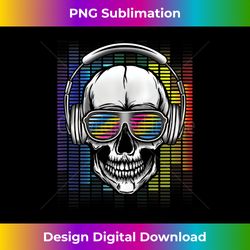 Funny EDM Men Women Rainbow Skull Dj Rave EDM Party Tank - Minimalist Sublimation Digital File - Reimagine Your Sublimation Pieces