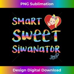JoJo Siwa Smart Sweet Siwanator Rainbow Long Sleeve Long Sleeve - Innovative PNG Sublimation Design - Chic, Bold, and Uncompromising