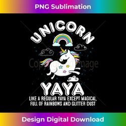 Unicorn Yaya Magical Rainbows and Glitter Dust - Urban Sublimation PNG Design - Spark Your Artistic Genius