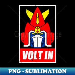 Voltes V  Classic Anime Mecha Lets Volt In Meme - Trendy Sublimation Digital Download - Transform Your Sublimation Creations
