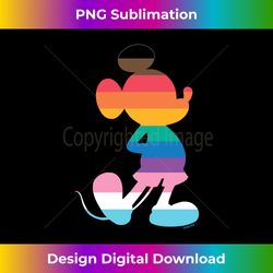 Disney Mickey Mouse Pride Inclusive Pose Rainbow Icon Fill Long Sleeve - Deluxe PNG Sublimation Download - Rapidly Innovate Your Artistic Vision