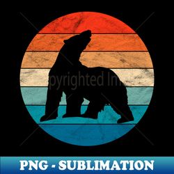 howling polar bear - png transparent sublimation file - transform your sublimation creations