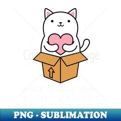 Just A Girl Who Loves Her Cat - PNG Transparent Digital Download File for Sublimation - Enhance Your Apparel with Stunning Detail
