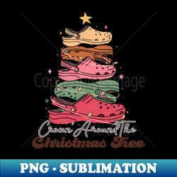 Crocin around the Christmas tree - PNG Transparent Sublimation File - Spice Up Your Sublimation Projects