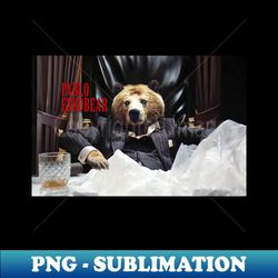 Pablo Eskobear - High-Resolution PNG Sublimation File - Capture Imagination with Every Detail