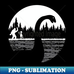 Loch Ness Monster Bigfoot and alien - Signature Sublimation PNG File - Bring Your Designs to Life