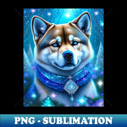 Holiday Theme Shiba - Instant Sublimation Digital Download - Fashionable and Fearless