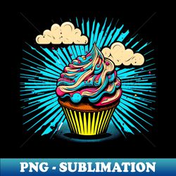 Neon Cupcake 4 - Professional Sublimation Digital Download - Defying the Norms
