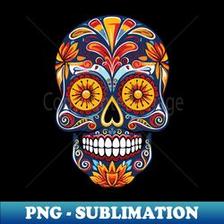 Dia De Los Muertos Sugar Skull Celebration - Exclusive PNG Sublimation Download - Capture Imagination with Every Detail