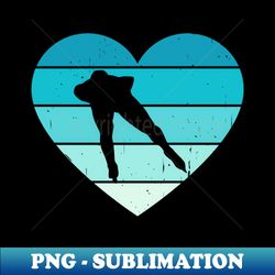 I Love Speed Skating Winter Sports Ice Skating - Sublimation-Ready PNG File - Perfect for Creative Projects