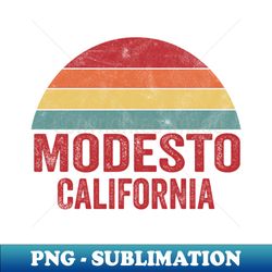 Modesto California CA - Instant Sublimation Digital Download - Vibrant and Eye-Catching Typography