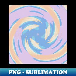 Swirl of Digital Abstract with Soft Pastel Color Palette - Instant PNG Sublimation Download - Capture Imagination with Every Detail