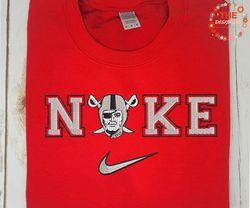 NIKE NFL Las Vegas Raiders Embroidered Sweatshirt, NIKE NFL Sport Embroidered Sweatshirt, NFL Embroidered Shirt