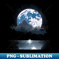 moonlight landscape - trendy sublimation digital download - stunning sublimation graphics