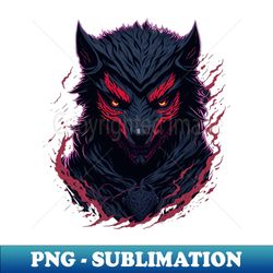 Demon ninja wolf - Modern Sublimation PNG File - Bring Your Designs to Life