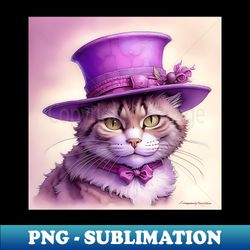 ai art cheeky cat with hat - png sublimation digital download - defying the norms