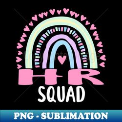 HR Squad Party Matching Womens Appreciation Rainbow - Decorative Sublimation PNG File - Defying the Norms