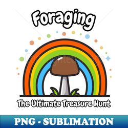 Foraging for Shrooms The Ultimate Treasure Hunt  Fungitarian  Funny  Mushroom  Mycology  Foraging - PNG Transparent Sublimation File - Bold & Eye-catching