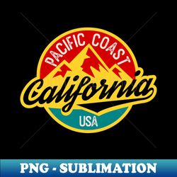 California badge pacific coast - Artistic Sublimation Digital File - Perfect for Creative Projects