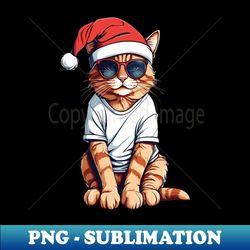 Christmas Cat - Professional Sublimation Digital Download - Unleash Your Inner Rebellion