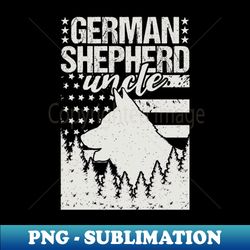 german shepherd uncle american flag - decorative sublimation png file - instantly transform your sublimation projects