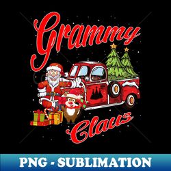 Grammy Claus Santa Car Christmas Funny Awesome Gift - Premium PNG Sublimation File - Perfect for Personalization
