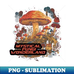 Mystical Fungi Wonderland - Trendy Sublimation Digital Download - Perfect for Sublimation Art