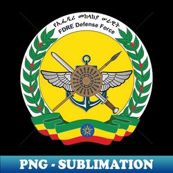 Ethiopian National Defense Force - Vintage Sublimation PNG Download - Bold & Eye-catching