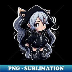 Cute Anime Witch - Creative Sublimation PNG Download - Enhance Your Apparel with Stunning Detail